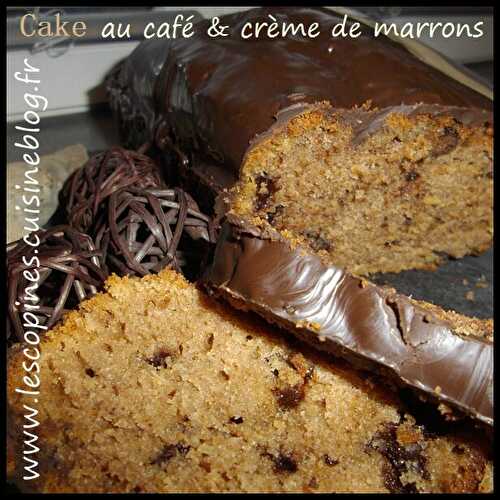 Cake moelleux au café (avec mon partenaire hop café) & crème de marrons - Petites Recettes Entre Copines by Celinou