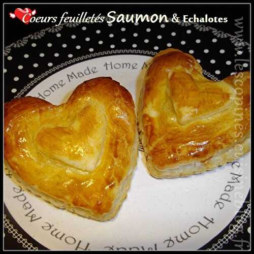 Coeurs feuilletés Saumon & Echalotes