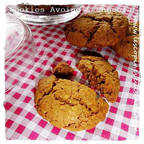 Cookies avoine & chocolat.