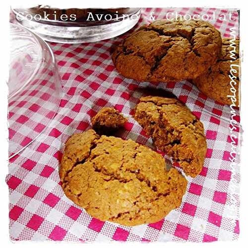 Cookies avoine & chocolat.