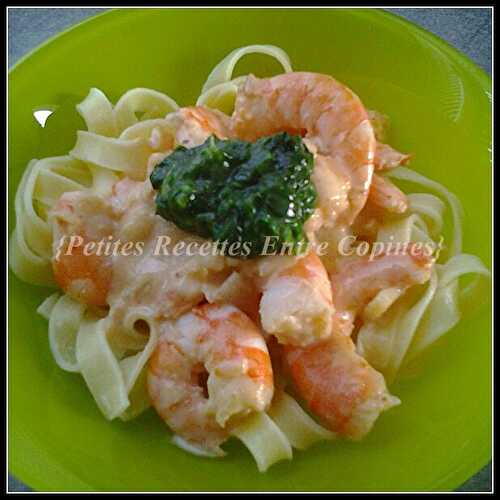 Crevettes à la crème d'ail