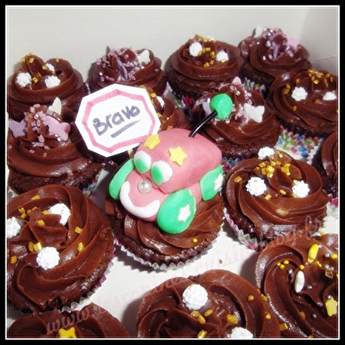 CupCakes forts en chocolat.