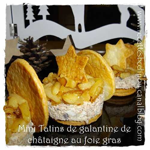 Mini Tatins de galantine de châtaigne au foie gras (avec mon partenaire Mon Aveyron) - Petites Recettes Entre Copines by Celinou