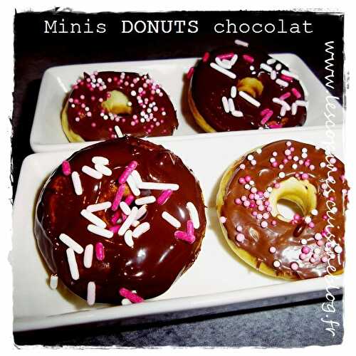 Minis Donuts Chocolat - Petites Recettes Entre Copines by Celinou