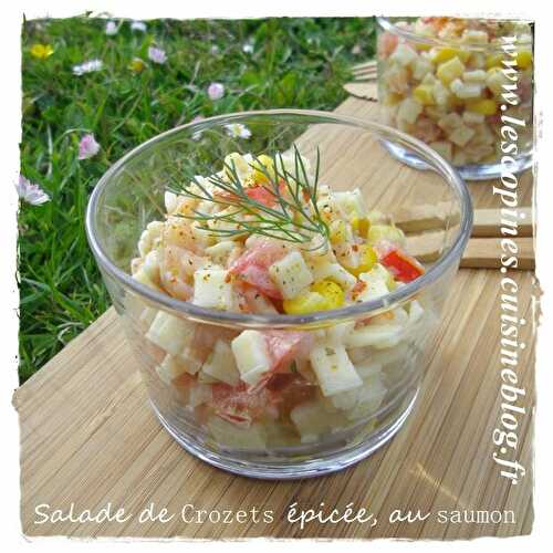 Salade de Crozets épicée au saumon (Avec mon partenaire Marque Savoie)