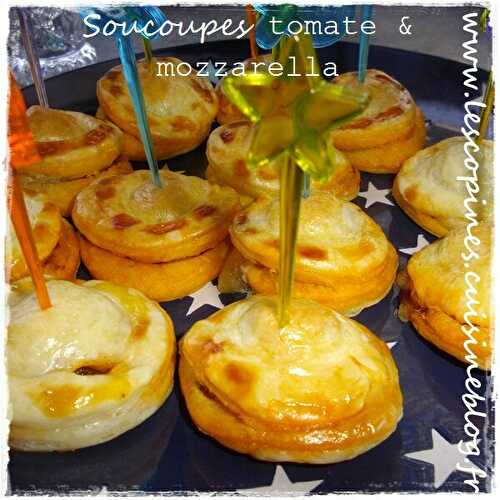 "Soucoupes" tomate & mozzarella.