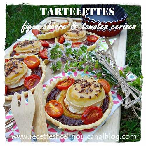 Tartelettes au chutney de figues, chèvre & tomates cerises (Avec mon partenaire Mon Aveyron). - Petites Recettes Entre Copines by Celinou