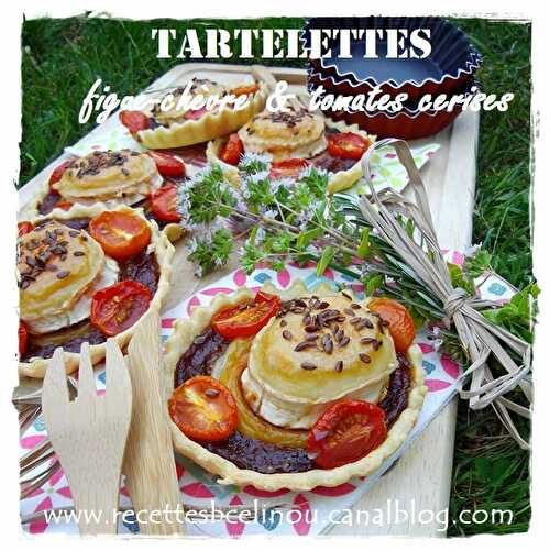 Tartelettes au chutney de figues, chèvre & tomates cerises (Avec mon partenaire Mon Aveyron).