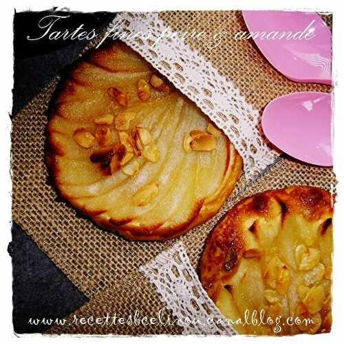 Tartes fines poire & amande.