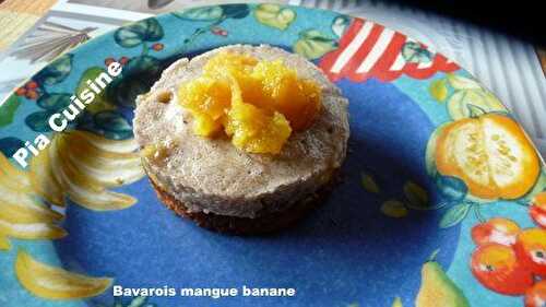 Bavarois mangue banane