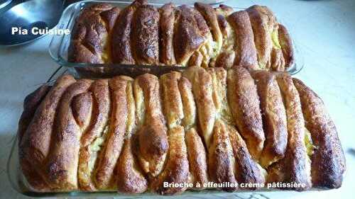 Brioche à effeuiller avec crème pâtissière