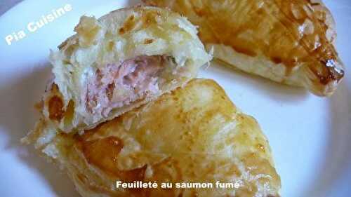 Chausson ou feuilleté au saumon fumé