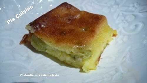 Clafoutis aux raisins frais