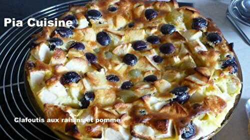 Clafoutis raisins (plus pommes)