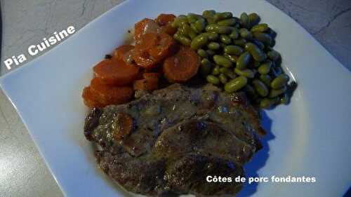 Côtes de porc fondantes