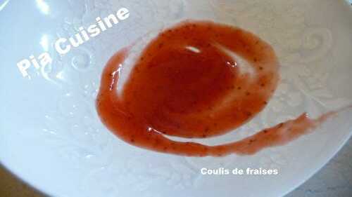 Coulis de fraises