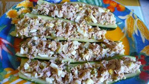 Courgettes farcies au thon