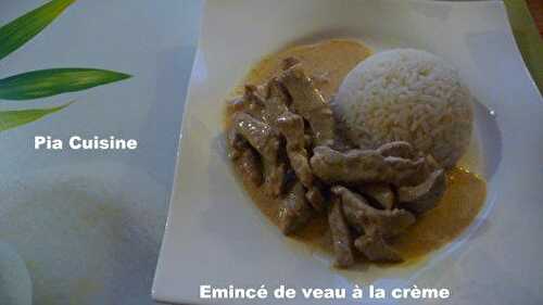 Emincé de veau à la crème