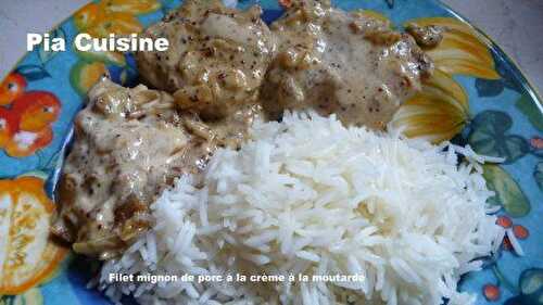 Filet mignon de porc à la crème et à la moutarde.. autre recette