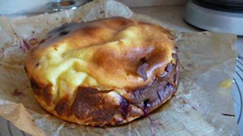 Gâteau aux cerises et fromage blanc