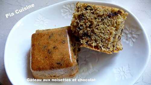 Gâteau aux noisettes et chocolat