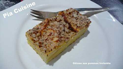 Gâteau aux pommes invisible