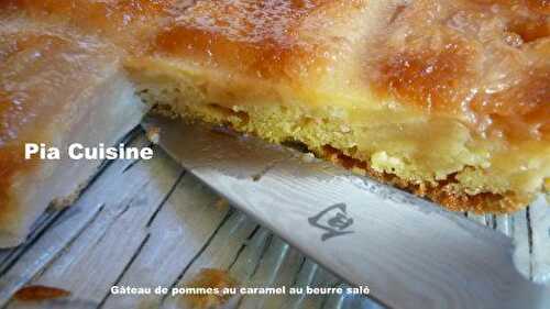 Gâteau de pommes au caramel au beurre salé