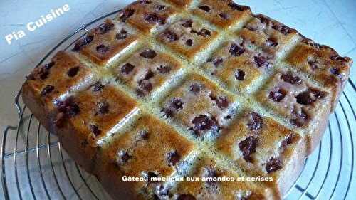 Gâteau moelleux amandes et cerises