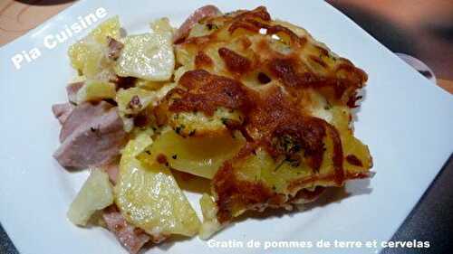 Gratin de pommes de terre et cervelas