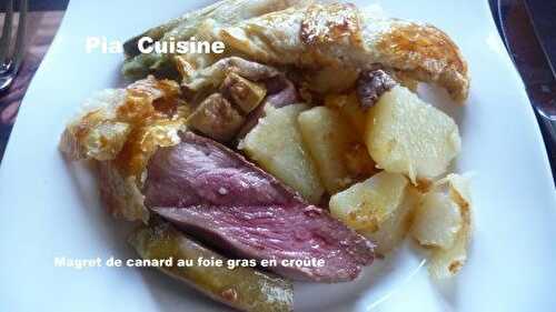 Magret de canard en croûte au foie gras