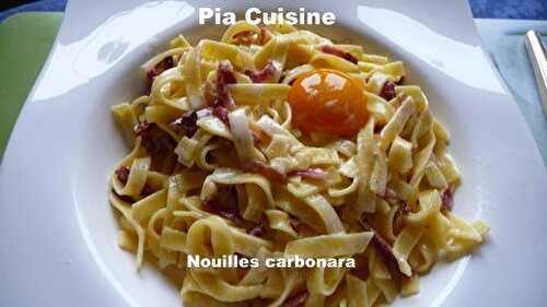 Nouilles carbonara .... voir spaghettis carbonara