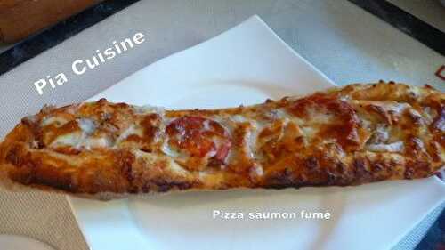 Pizza au saumon fumé ..