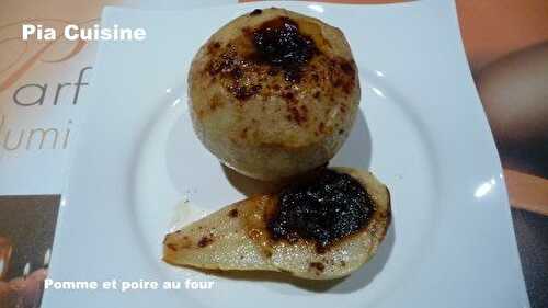 Pomme et poire au four