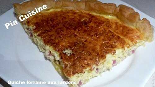 Quiche lorraine aux lardons ...