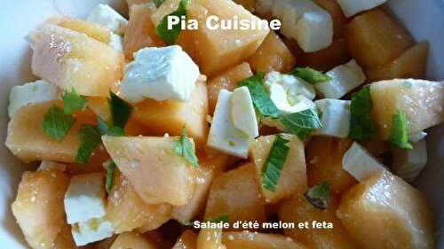 Salade d'été melon et féta