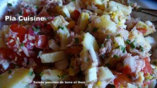 Salade de pommes de terre et thon