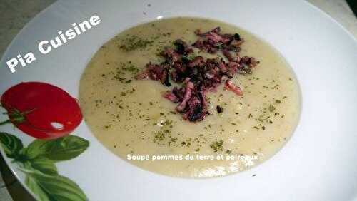 Soupe pommes de terre et poireaux