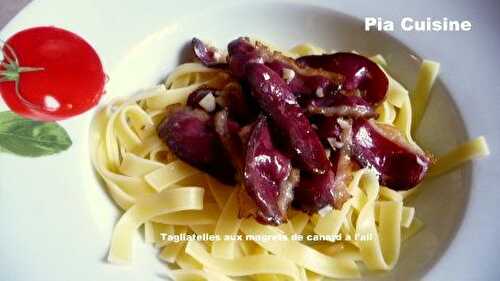 Tagliatelles aux Cèpes et Magret de Canard séché (pour 4 personnes)