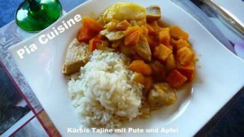 Tajine de dinde au potiron et pommes