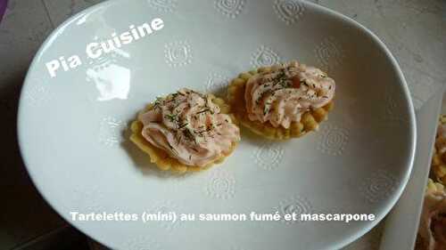 Tartelettes (mini) froides au saumon fumé et mascarpone
