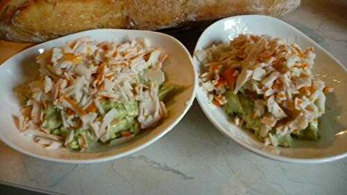 Verrine avocat et surimi