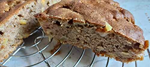 Cake moelleux aux pommes cannelle noix
