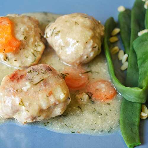 Boulettes de porc à la sauce aneth "pulpety wieprzowe w sosie koperkowym"