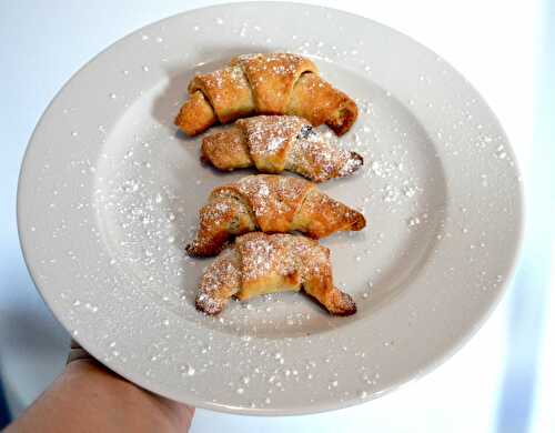 Croissants au chocolat, recette expresse