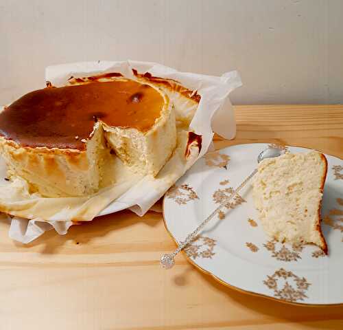 Gâteau au fromage basque "brûlé"