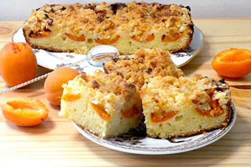 Gâteau crumble aux abricots