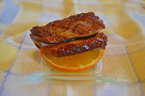 Piersi z kaczki w sosie pomarańczowym "magret de canard à l'orange"