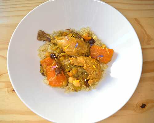 Poulet mijoté façon couscous