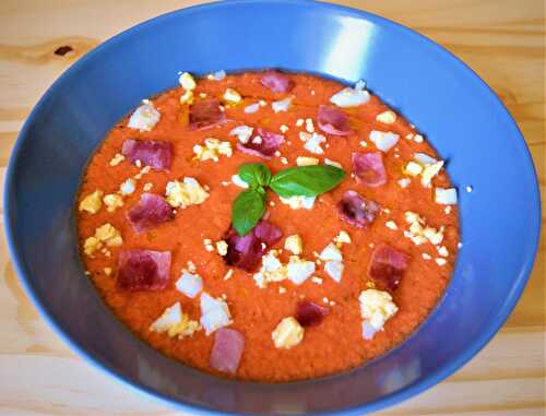 Soupe froide de tomates à l’espagnol "salmorejo"