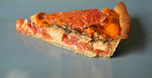 Tarte à la tomate et aux anchois